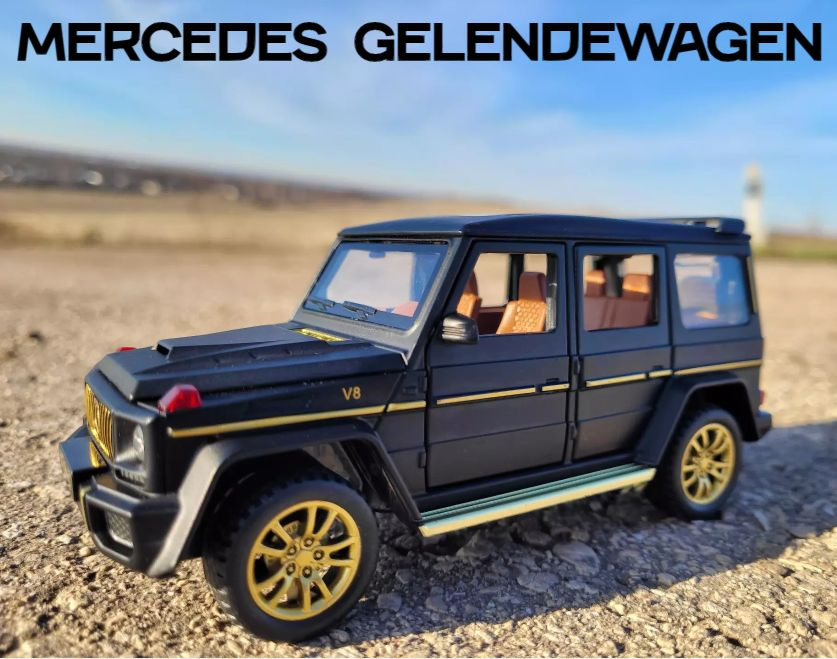 Металлическая машинка Mercedes Gelendewagen ( Гелик ) Мерседес Гелендваген со звуком и светом  #1