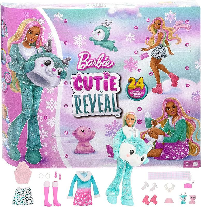 Кукла Барби и Адвент-календарь Barbie Cutie Reveal Advent Calendar #1