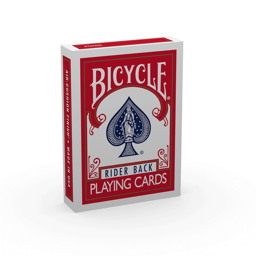 Карты "Bicycle rider back 808 standard poker playing cards red" #1