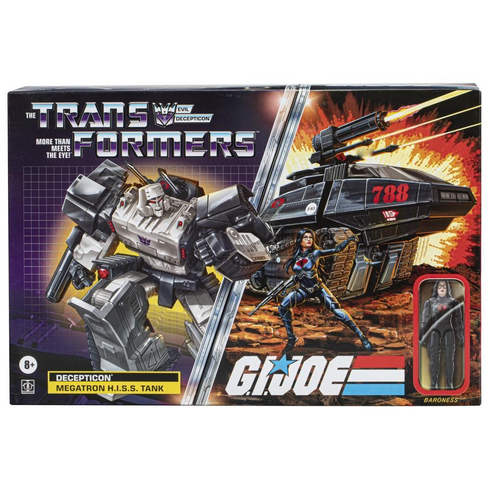 Трансформеры игрушки Hasbro G.I. Joe Mash-Up, Megatron H.I.S.S. Tank & Baroness F3983  #1