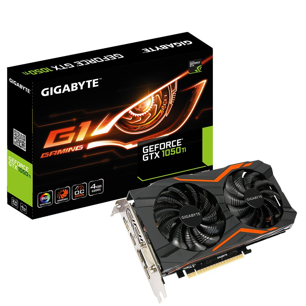 Gigabyte Видеокарта GeForce GTX 1050 Ti 4 ГБ (GV-N105TOC-4GD) #1