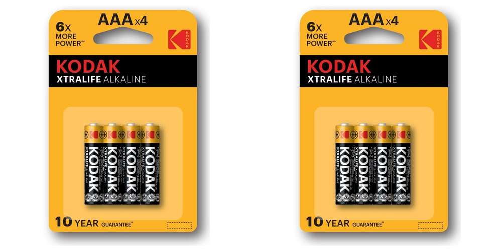 Kodak Батарейка AAA, Щелочной тип, 1,5 В, 4 шт #1