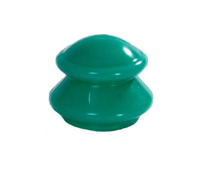Банка силиконовая массажная зеленая Просто-Полезно Большая диаметр 6,5 см  #1