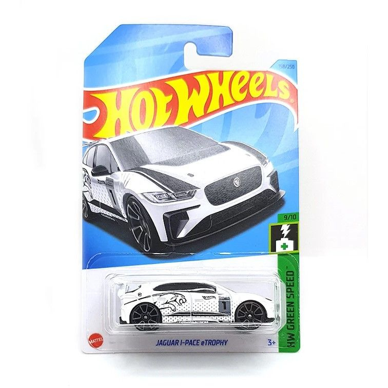 HKK25 Машинка металлическая игрушка Hot Wheels коллекционная модель Jaguar I-Pace eTrophy белый  #1