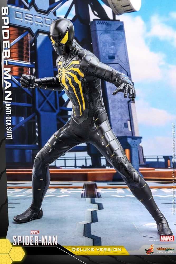 Фигурка Hot Toys VGM45: Marvel's Spider-Man (Anti-Ock Suit) Deluxe 1/6 Человек-паук Анти-Оак костюм из #1