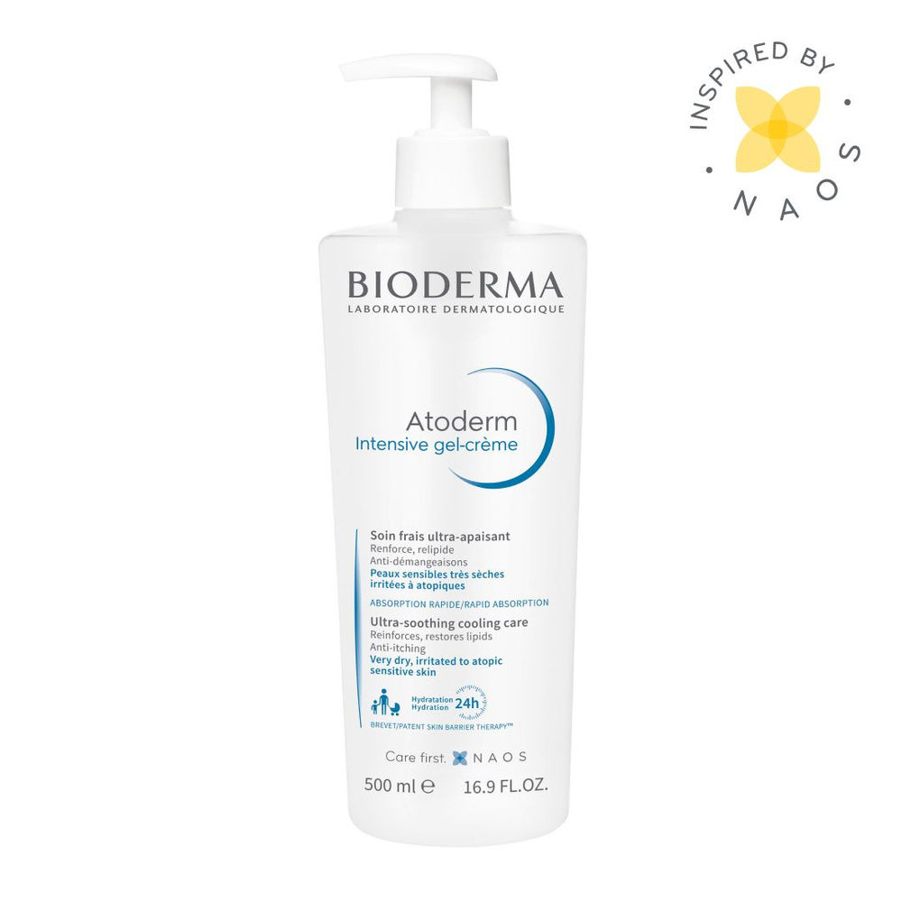 Bioderma Atoderm Интенсив гель крем для тела и лица увлажняющий питательный для сухой и атопичной кожи, #1