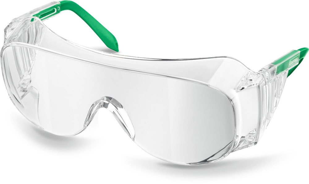 Защитные очки прозрачные, линза увеличенного размера устойчивая к царапинам и запотеванию KRAFTOOL ULTRA #1
