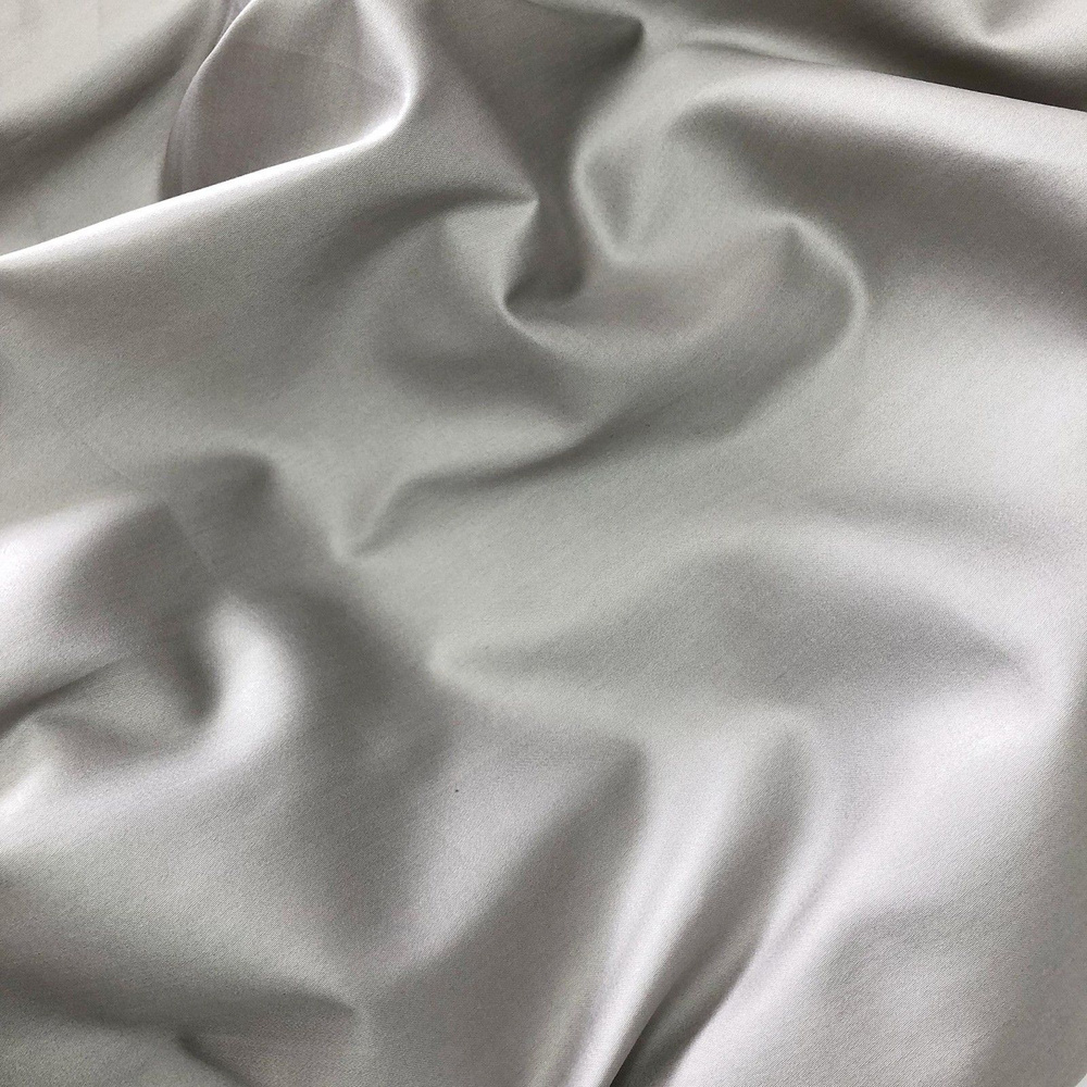 Ткань Атлас Сатин 70г/м2 "светло-серый" 1х1,5м. #1