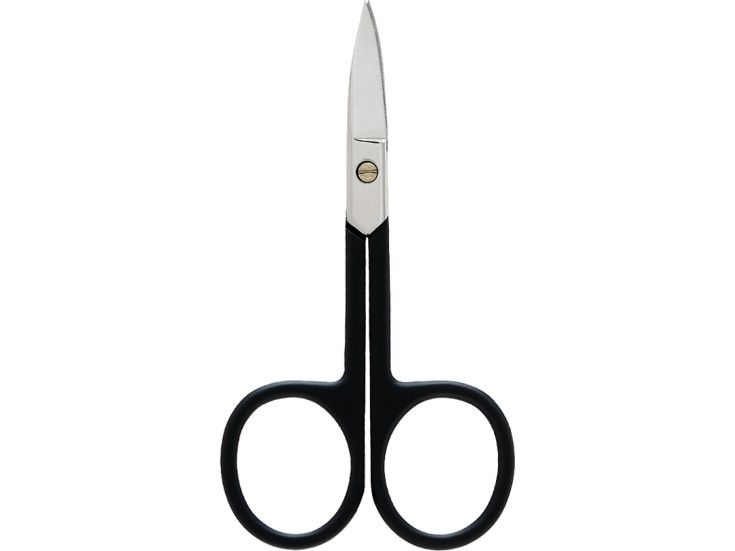 Ножницы для ногтей с изогнутымилезвиями и прорезиненными ручками BASICARE NAIL SCISSORS WITH RUBBER COATED #1