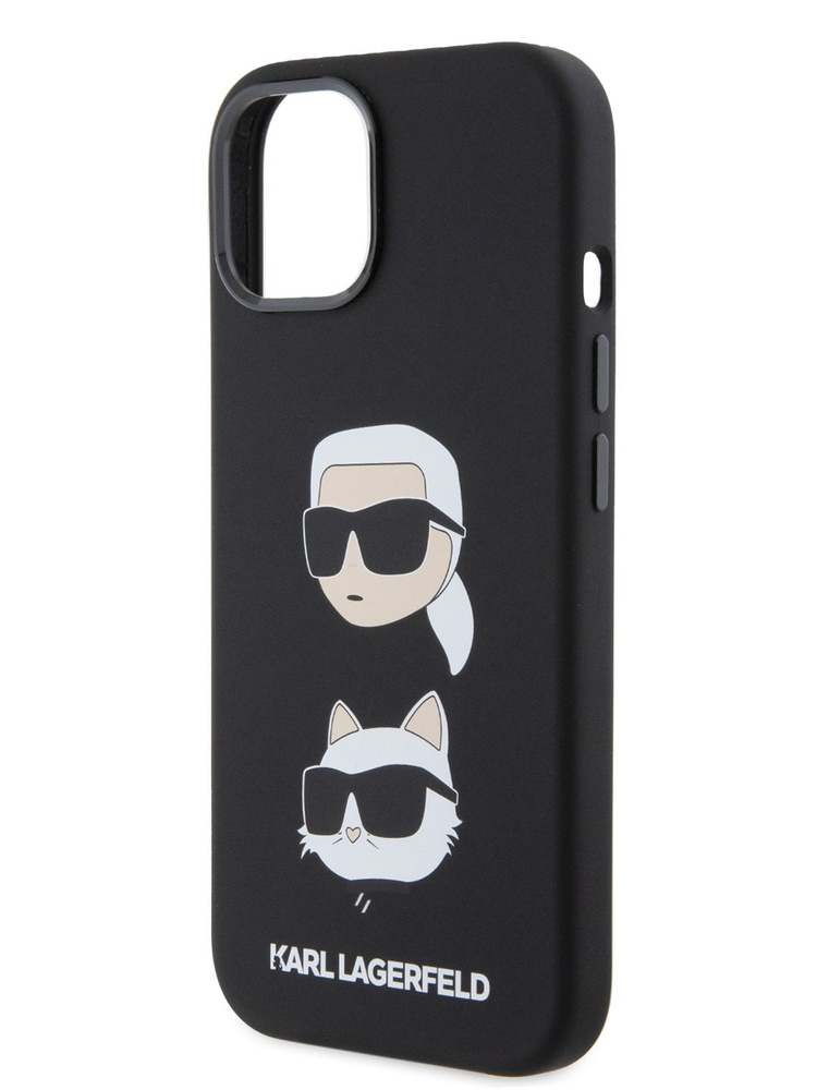 Чехол Karl Lagerfeld Liquid silicone на Apple iPhone 15 / для Айфон 15, силиконовый с эффектом софт тач, #1