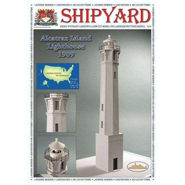 Сборная картонная модель Shipyard маяк Lighthouse Alcatraz (№28)(1к72)(ML028)  #1