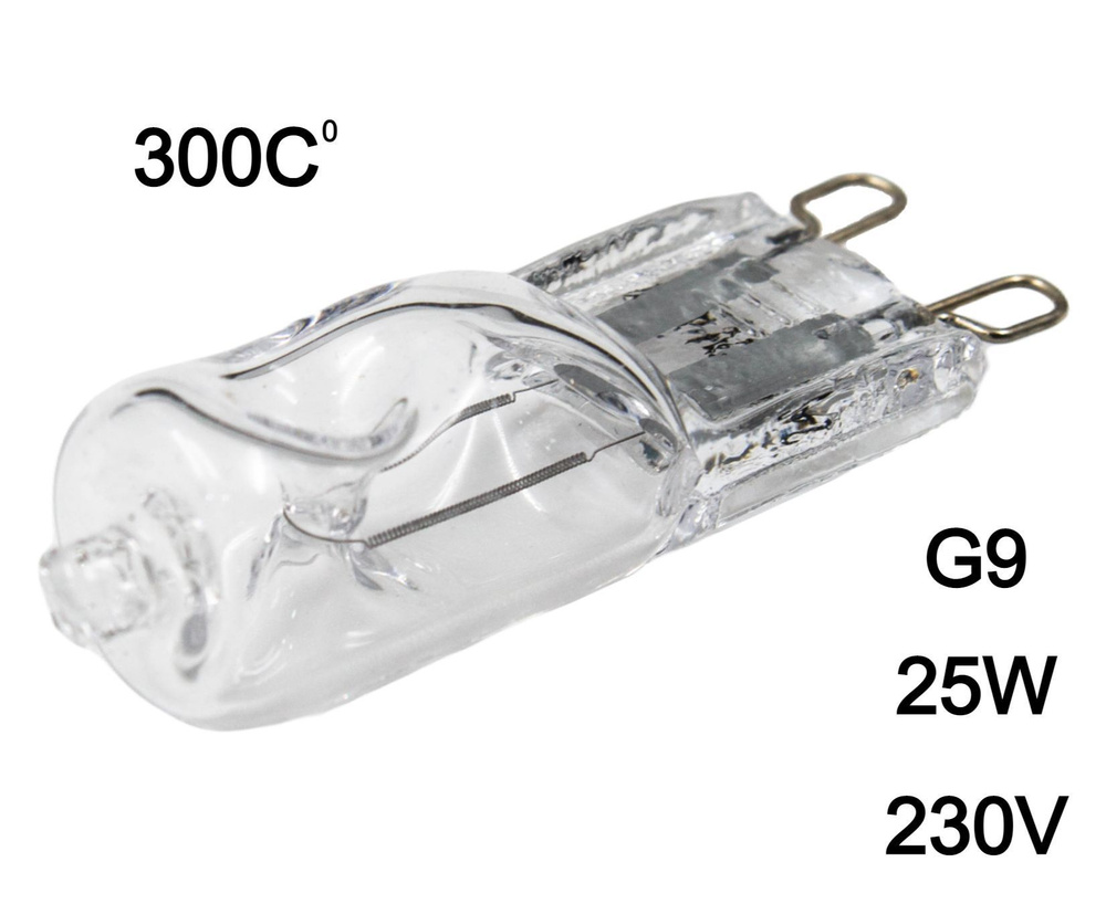 Лампа духового шкафа галогеновая G9 25W 230V, 66725. #1