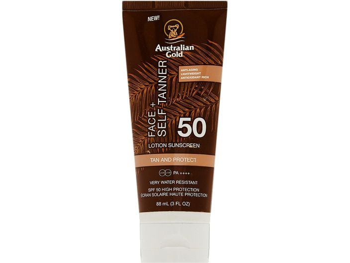Лосьон для защиты лица SPF 50 Australian Gold Face with Self Tanner