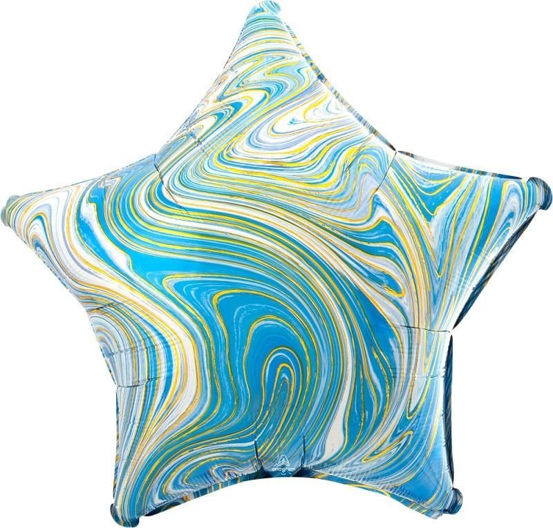 Воздушный шар, Весёлая затея, Звезда Blue мрамор США #1