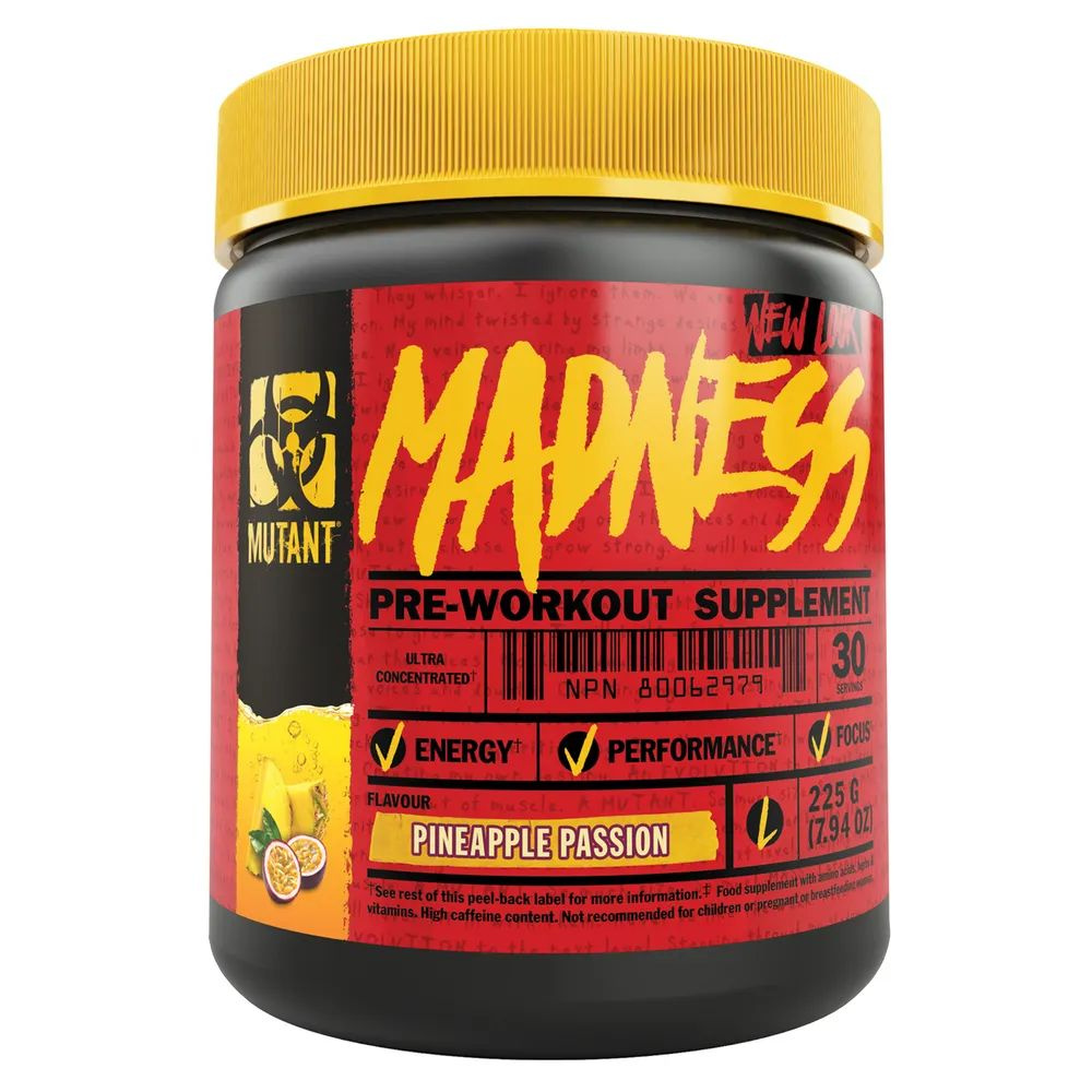 Предтренировочный комплекс Madness (225 gr) от Mutant #1