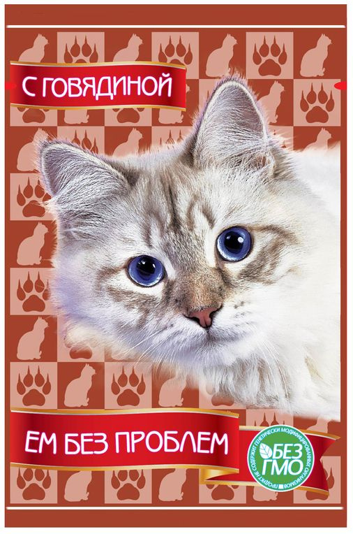 Корм Ем Без Проблем (в соусе) для кошек, говядина, 85 г x 24 шт  #1
