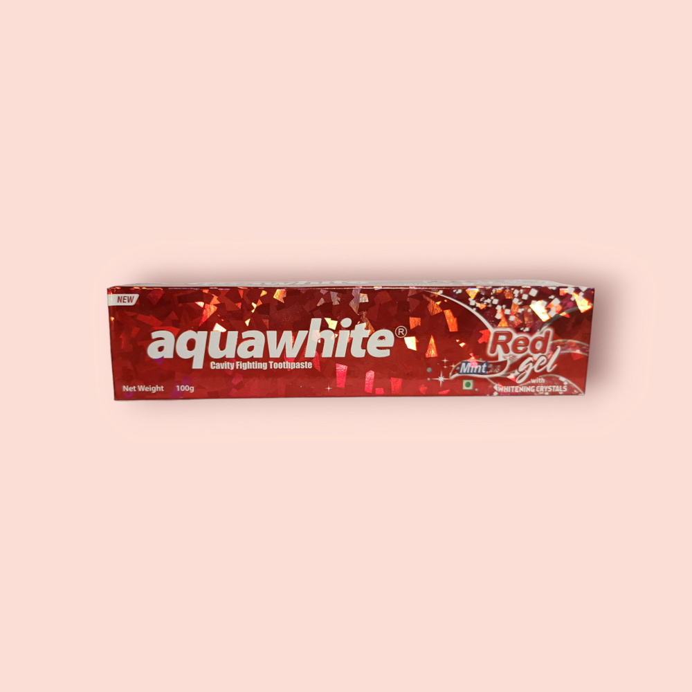 Aquawhite зубная паста Red Gel Mint 100 г #1