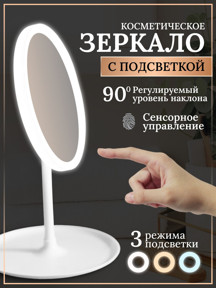 Зеркало косметическое c LED подсветкой #1