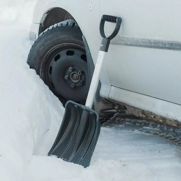 Альтернатива Лопата автомобильная, для уборки снега,26см  #1