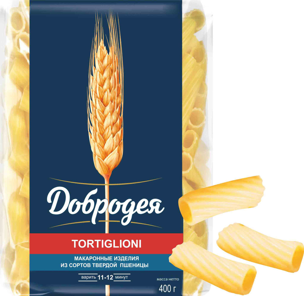 Макаронные изделия Добродея Tortiglioni Тортильони, 400 г, 4шт #1