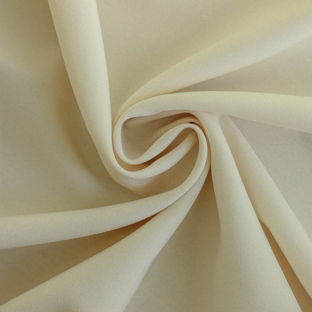 Ткань Габардин стрейч Белый Лебедь 150см г/к крем брюле №12 #13-1006 100%пэ 183г/м2 (НА ОТРЕЗ)  #1