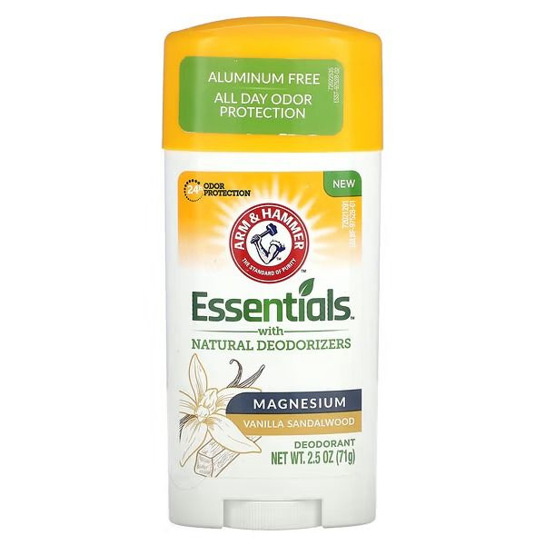 Arm & Hammer, Essentials с натуральными дезодорантами, дезодорант, магний, ваниль и сандал, 71 г  #1