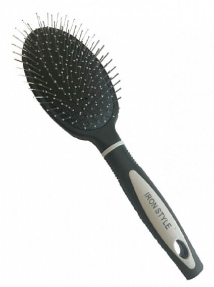 Iron Style Расческа-массажка для волос, большая, c металлическими зубчиками  #1