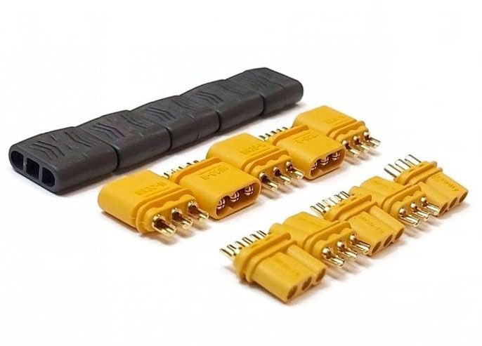 Разъемы силовые Amass MR30-M и MR30-F (пара, папа+мама) 5 пар 15A/30А ...