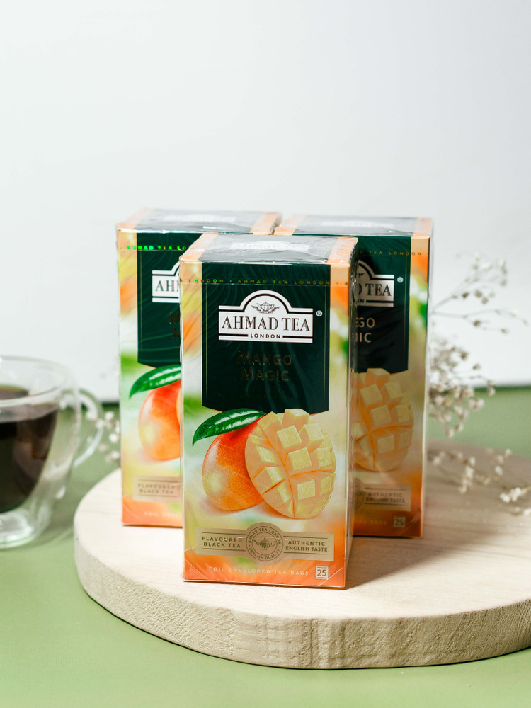 чай черный AHMAD TEA аромат манго 3 шт*25 пак(07/26)№4 #1