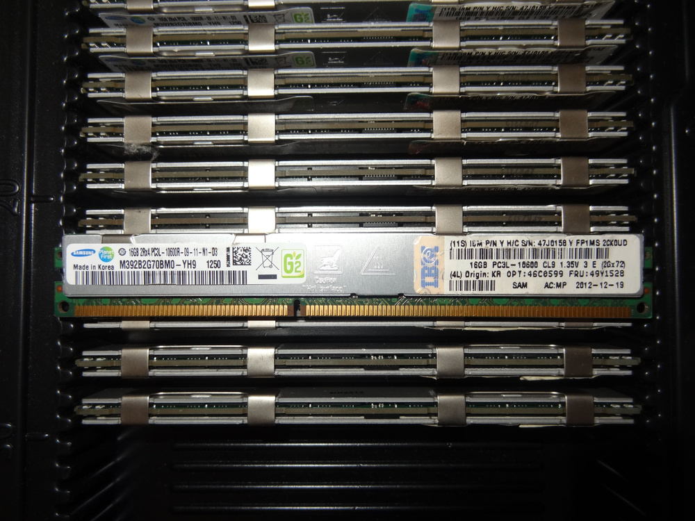 OEM Оперативная память Серверная память DDR3 16GB ECC REG 2Rx4 PCL3-10600R 1.35v M392B2K70BM0-YH9 1333Mhz #1