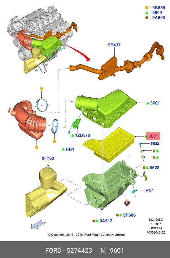 Ford Фильтр воздушный арт. 5274423 #1