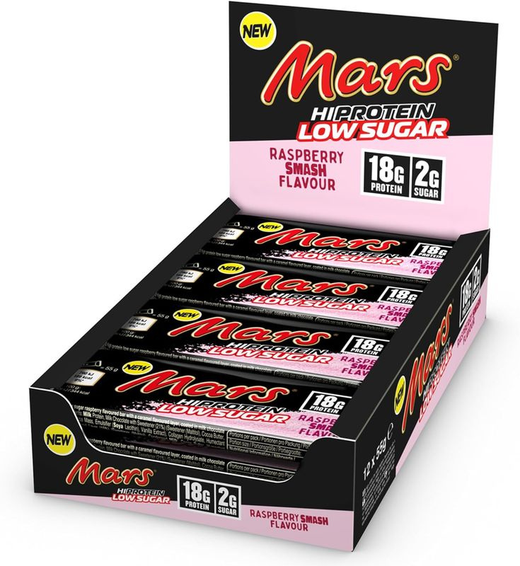 Шоколадно-протеиновые батончики Mars Raspberry Smash #1