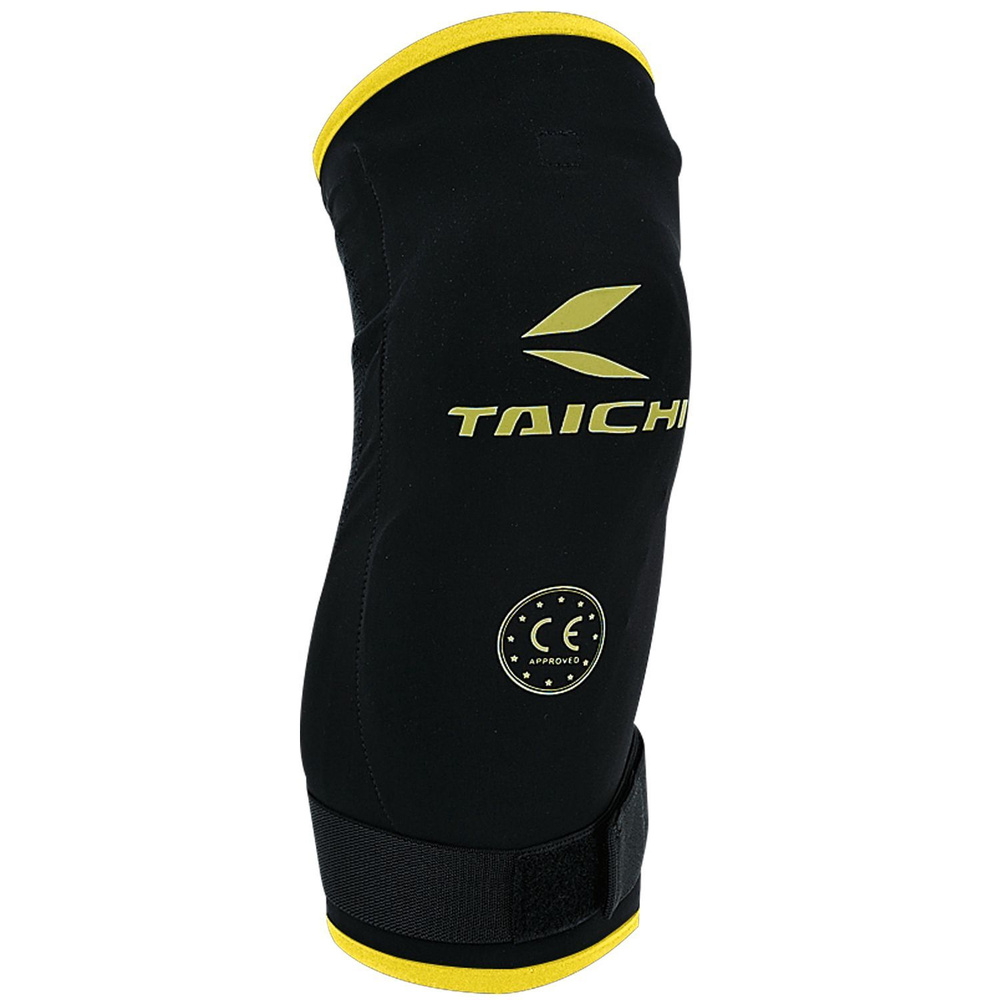 Мотонаколенники Taichi STEALTH CE KNEE GUARDS (HARD) Black/Yellow, M #1