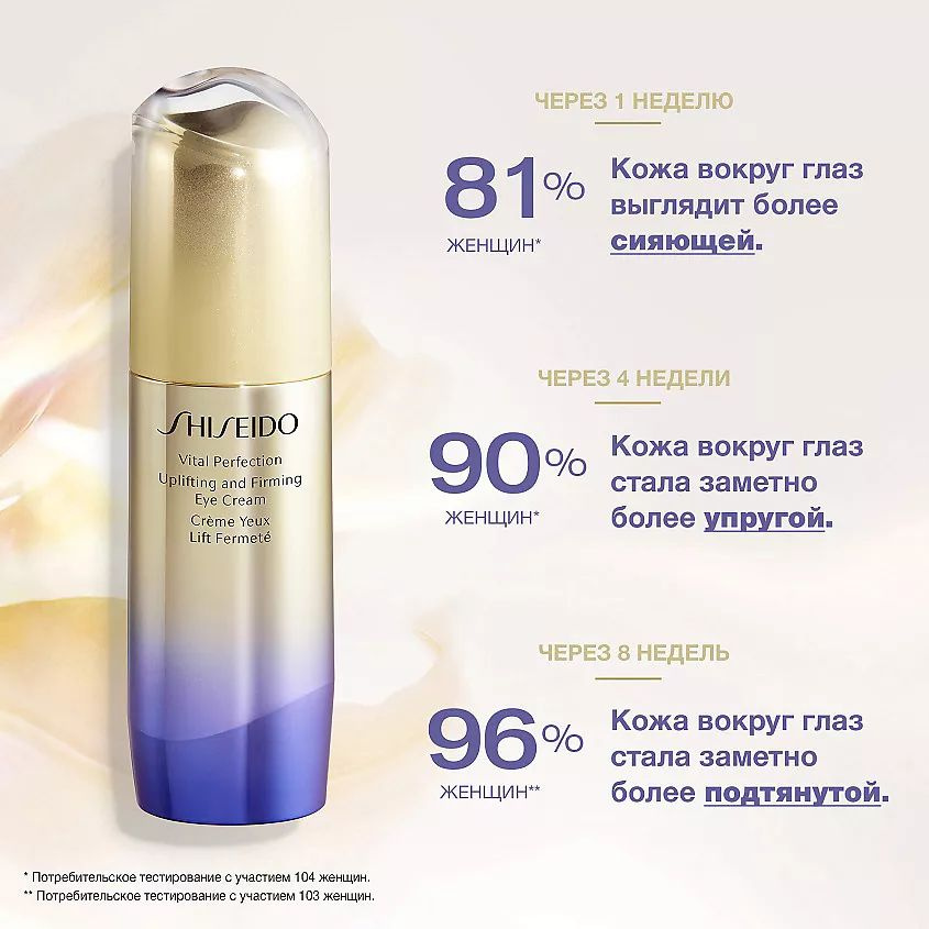 SHISEIDO Лифтинг-крем, повышающий упругость кожи вокруг глаз Vital Perfection,15 мл  #1