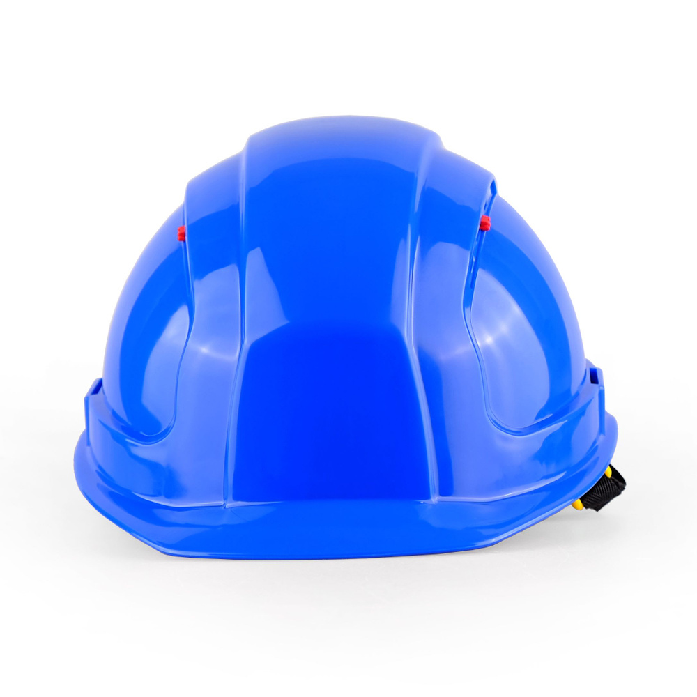 Каска строительная РОСОМЗ ЗЕНИТ синяя, для работ на высоте, храповик, регулировка вентиляции, УФ-индикатор, #1