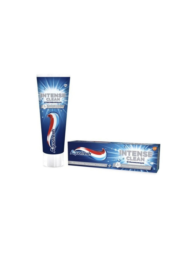 Зубная паста Aquafresh Intense Clean, Whitening Интенсивное очищение, Отбеливающая 75мл, зубная паста #1