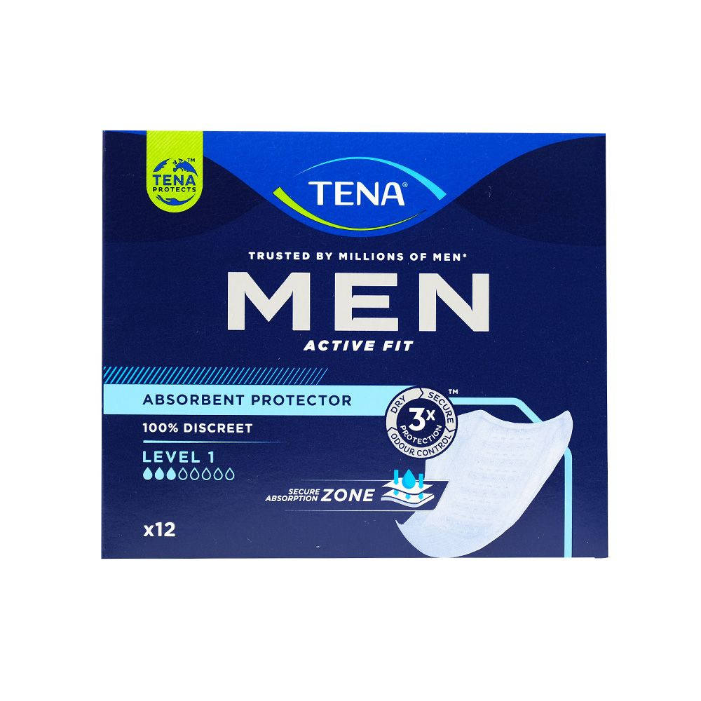 Прокладки урологические мужские TENA Men Active Fit Level 1, 12 шт. #1
