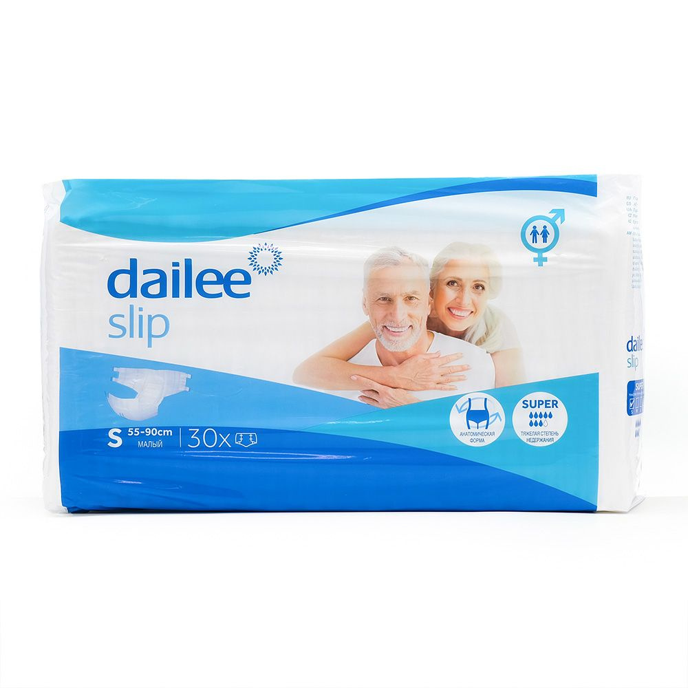 Подгузники для взрослых Dailee Super S, обхват 55-80 см, 30 шт. #1