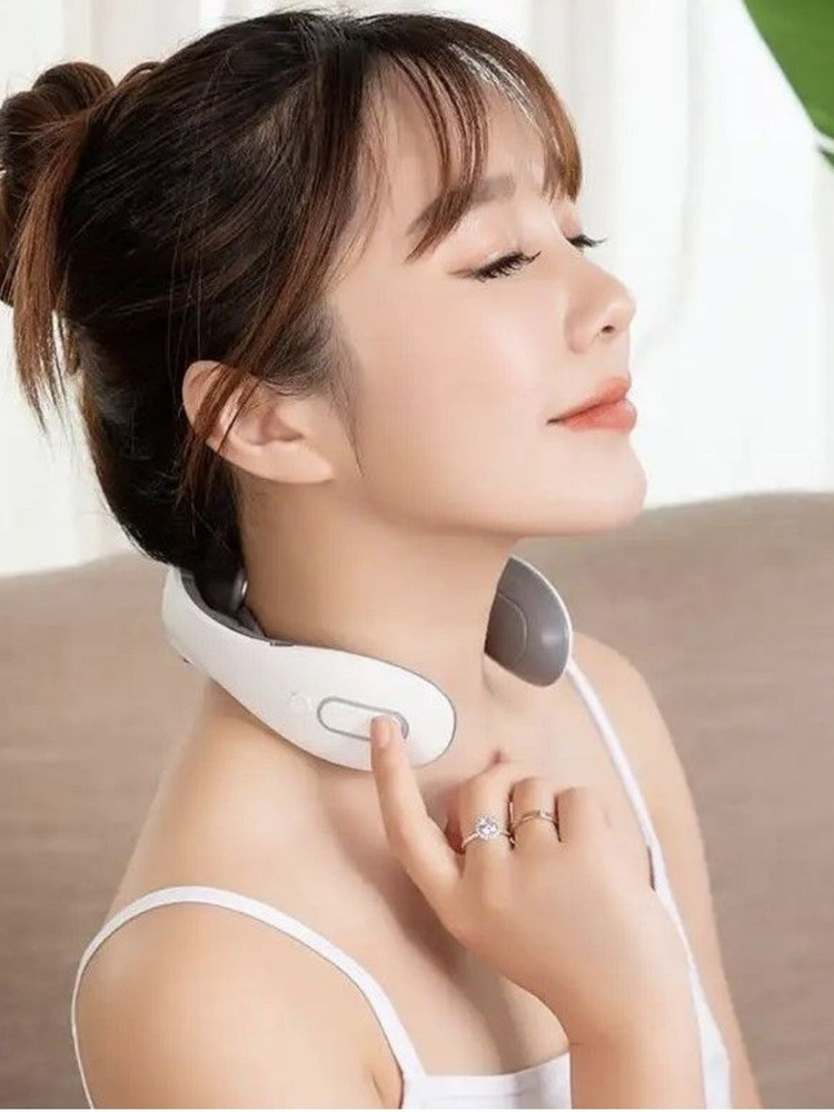 Массажер для шеи импульсный с тепловым прогревом Smart Neck Massager.  #1