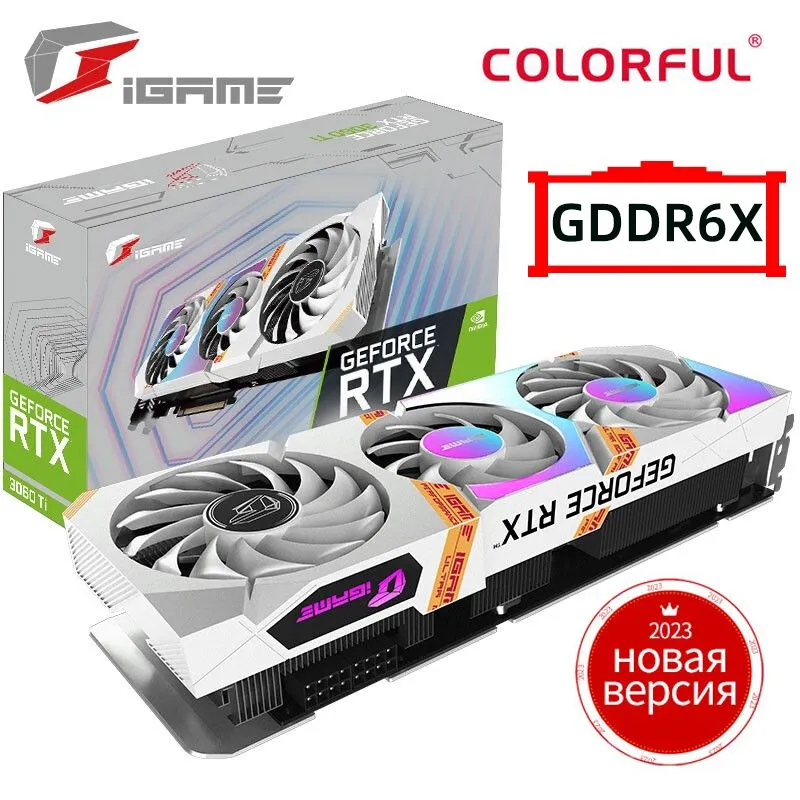 Видеокарта Colorful GeForce RTX 3060 Ti 8 ГБ (iGame GeForce RTX 3060 Ti Ultra W G6X V2-V)