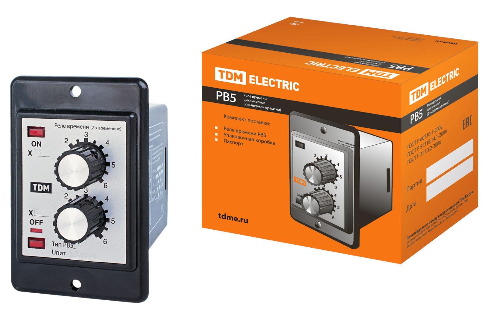 Релевремени2выдержкицокольноевкрышкущиткаРВ53-2Т-60х60мин-5А-220В-8Ц/ЩTDM