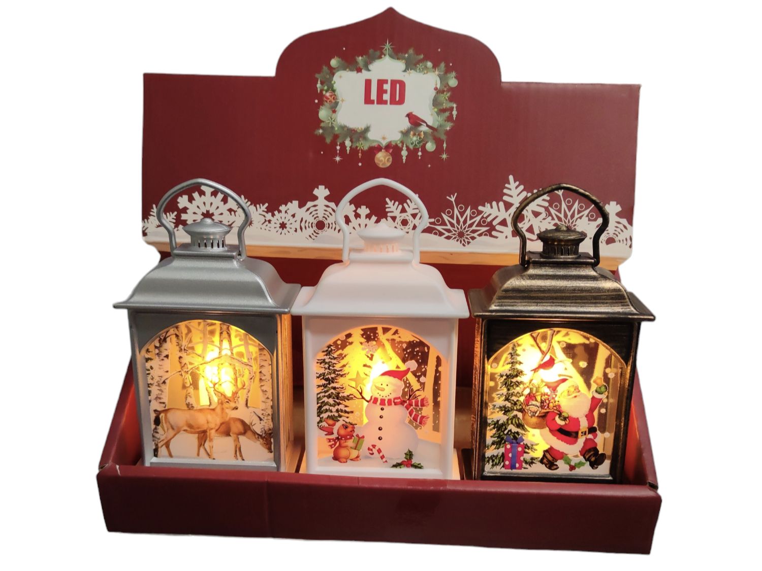 Наборновогоднихфонариков3шт.