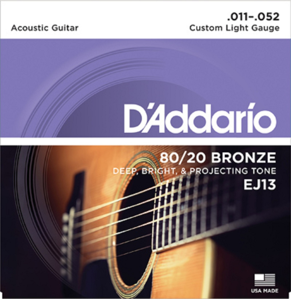 Комплект струн для акустической гитары D'Addario EJ13 #1