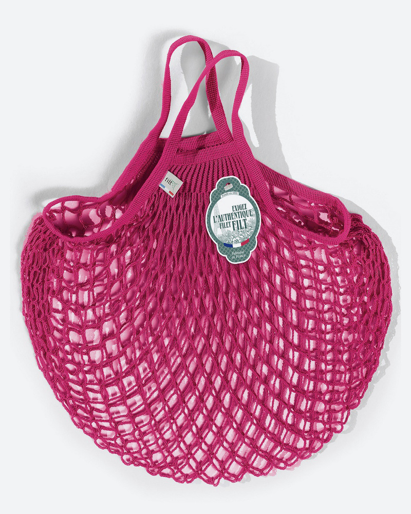 Сумка шоппер FAP, авоська, сумка женская, размер 40Х40 см. короткие ручки цвет: малиновый  #1