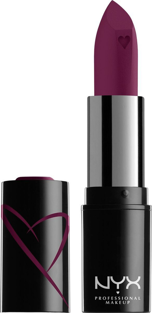 NYX Professional Makeup Помада для губ Shout Loud Satin Lipstick, матовая, тон №21 into the night, цвет: #1