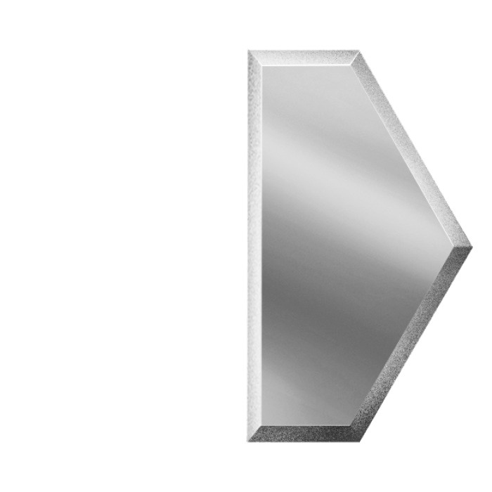 Зеркальная плитка с фацетом "полуСота" 100х173 Серебро СО3С1(у) (4шт)  #1