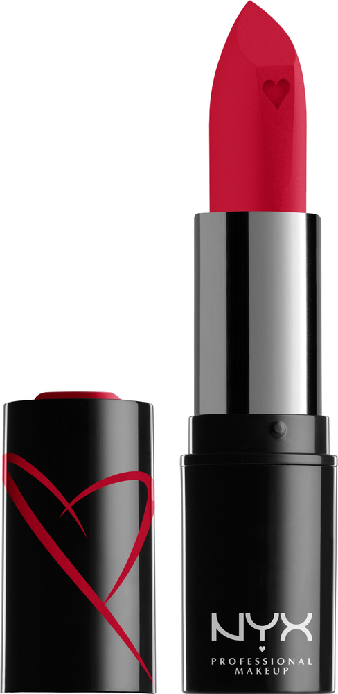 NYX Professional Makeup Помада для губ Shout Loud Satin Lipstick, матовая, тон №13 the best, цвет: красный #1