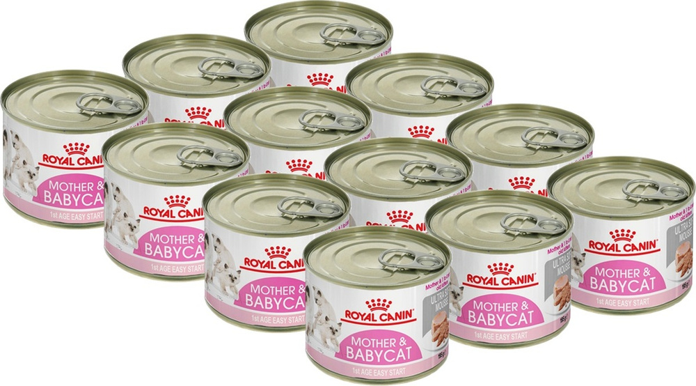 Консервы Royal Canin "Mother & Babycat", для котят с 1 до 4 месяцев, мусс, 195 г, 12 шт  #1