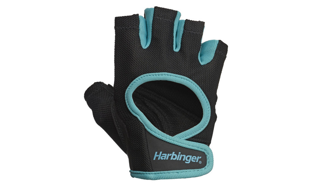 Перчатки Harbinger Power, женские, голубой, размер M #1