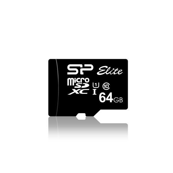 Silicon Power Карта памяти MicroSDHC 64GB Elite / SP064GBSTXBU1V10 #1